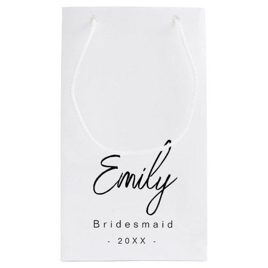 ブライドメイエレガントドスモール抱き枕 |白黒 スモールペーパーバッグ (裏面)