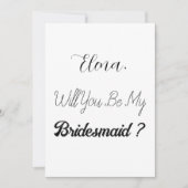 ブライドメイエレガントド提案シンプルトレンディー結婚の 招待状 (正面)