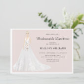 ブライドメイズルンチョンブライダルガウン招待状 招待状 (スタンド正面)