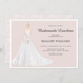 ブライドメイズルンチョンブライダルガウン招待状 招待状