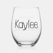 ブライドメイドありがとう ステムなしワイングラス (裏面)