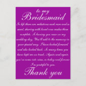 ブライドメイドありがとう ポストカード (正面)