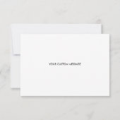 ブライドメイドのスクリプト金ゴールドモダンハート 招待状 (裏面)