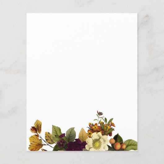 ブライドメイドのブランチ予算ブライダルシャワーの招待 チラシ (裏面)