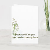 ブライドメイドの依頼 招待状 (裏面)