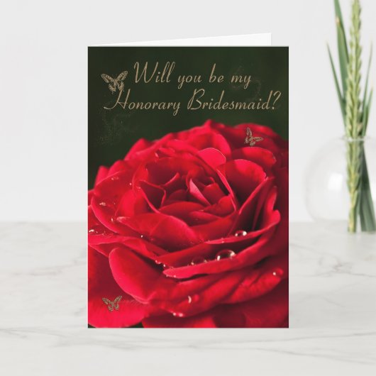 ブライドメイドの名誉招待 招待状 (正面)