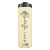 ブライドメイドキク11月誕生花 タンブラー (正面)