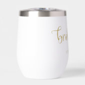 ブライドメイドギフト名金ゴールドフェイクグリッター文字 (正面)