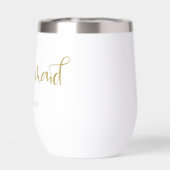 ブライドメイドギフト名金ゴールドフェイクグリッター文字 (背面)