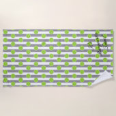 ブライドメイドシーサッカー&ライムフィエスタパーティータオル ビーチタオル (正面)