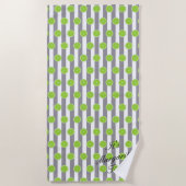 ブライドメイドシーサッカー&ライムフィエスタパーティータオル ビーチタオル (正面)