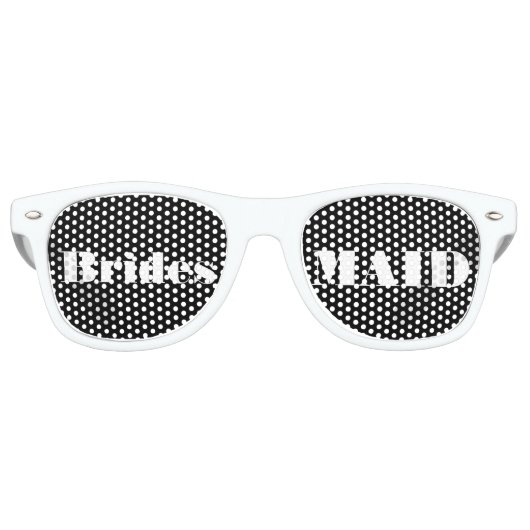 ブライドメイドスワッグパーティーグラス レトロサングラス (正面)