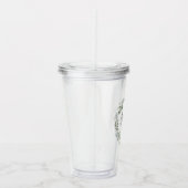 ブライドメイドセージ緑の植物性リース結婚ズ アクリルタンブラー (右)