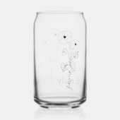 ブライドメイドバイオレット2月誕生月花 ガラス缶 (裏面)