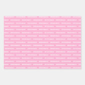 ブライドメイドピンク ラッピングペーパーシート (正面3)