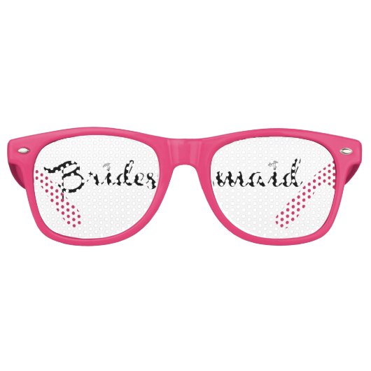 ブライドメイドブラックオンホワイト レトロサングラス (正面)