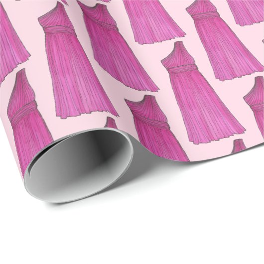 ブライドメイドメイド・オブ・オーナー(花嫁付き添い人)ウェディングパーティガウン ラッピングペーパー (ロールコーナー)