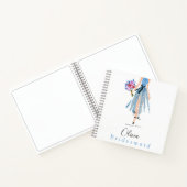 ブライドメイドメイド・オブ・オーナー（花嫁付き添い人）ファッションスカート花 ノートブック (内部)