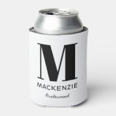ブライドメイドモノグラム名 缶クーラー (缶正面)