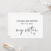 ブライドメイド姉妹提案フラットカード カード (正面/裏面インサイチュ)