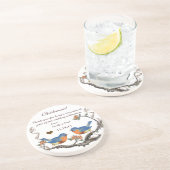 ブライドメイド披露宴ヴィンテージバードコースター コースター (側面)