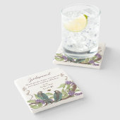 ブライドメイド披露宴ヴィンテージバードコースター ストーンコースター (横)