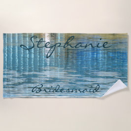 ブライドメイド抽象芸術反射ビーチタオル ビーチタオル
