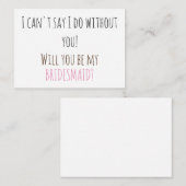ブライドメイド提案カード ノートカード (正面/裏面)