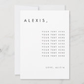 ブライドメイド提案カード 招待状 (裏面)