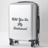 ブライドメイド提案シンプル上品なエレガントな結婚式 シール (スーツケース)