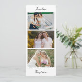 ブライドメイド提案フォトストリップメイド・オブ・オーナー(花嫁付き添い人) 招待状 (スタンド正面)