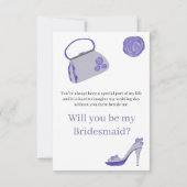 ブライドメイド提案水のカラードレス 招待状 (裏面)