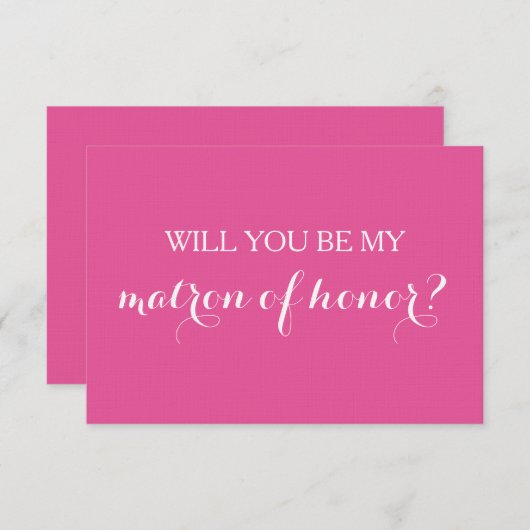 ブライドメイド提督の提案のマトロンになってくれないか 招待状 (正面/裏面)