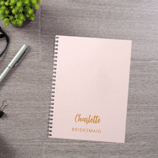 ブライドメイド赤面ピンク ノートブック