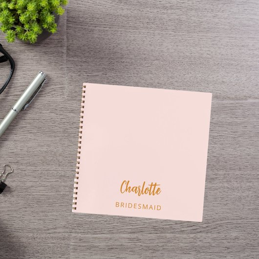 ブライドメイド赤面ピンク ノートブック