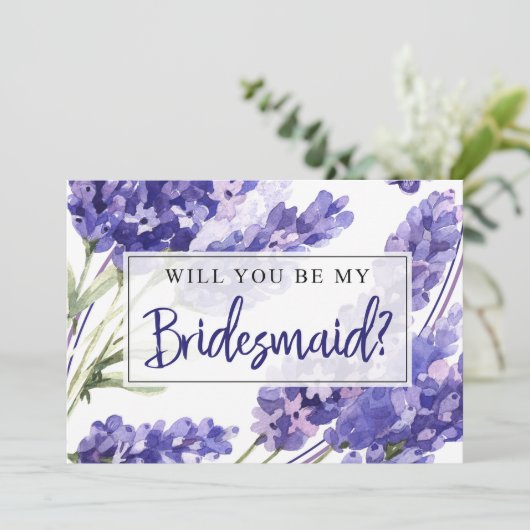 ブライドメイド·プロポーザル·カード/私のブライドメイドになってくれるか 招待状 (スタンド正面)
