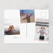 ブライドメイド·プロポーズ·グリーンリー·フォト·コラージュ インビテーションポストカード (裏面)