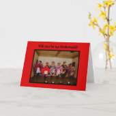 ブライドメイド – ワイルドウエストダンスホールの女の子 カード (黄色い花)