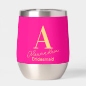 ブライドメイパーソナライズされたドモダンモノグラム (背面)