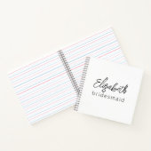 ブライドメイモダンドのミニマリストバチェロレッテ ノートブック (内部)