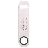 ブライドメイモダンドモノグラム赤面ピンクミニマリスト スピード栓抜き (正面)