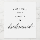 ブライドメイモダンド提案書 ワインラベル (シングルラベル)