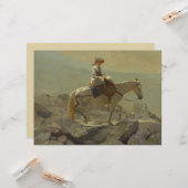 ブライドルパス、白い山々(ウィンスローホーマー) カード (正面/裏面インサイチュ)