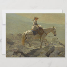 ブライドルパス、白い山々（ウィンスローホーマー）