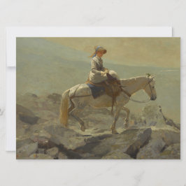 ブライドルパス、白い山々（ウィンスローホーマー） カード