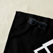 ブライド白黒ハートビーチタオル ビーチタオル (インサイチュ)