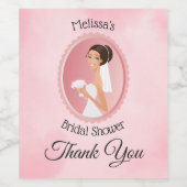 ブライド結婚インズガウンブライダルシャワー ワインラベル (シングルラベル)