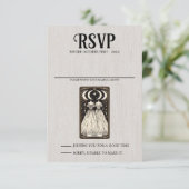 ブライド結婚ズタロット 出欠カード (スタンド正面)