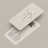 ブライド美容師エレガントシグネチャーベージュサンド 名刺