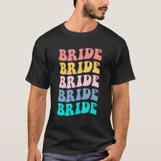 ブライド・アイ・ドゥ・クルー レトロ バチェラー・パーティー ブライド ブリ Tシャツ